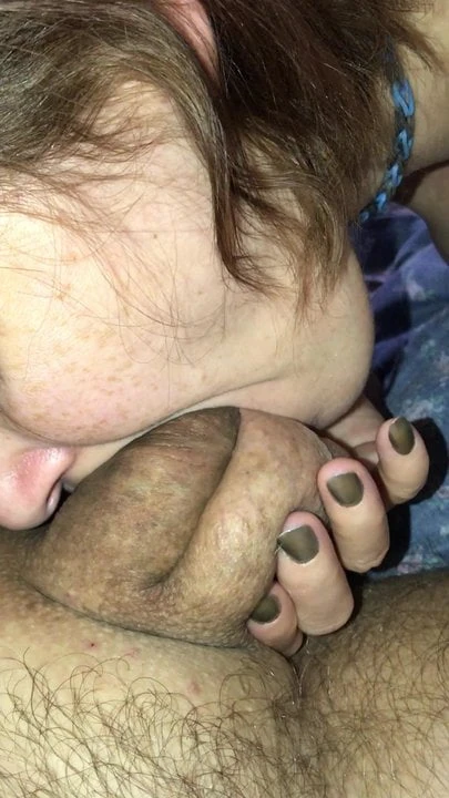 sucking my dick and balls at once