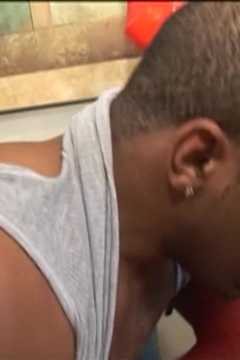 A Beautiful Ebony Chick in Red Lingerie Got Her Pussy Wildly Pounded by a BBC.