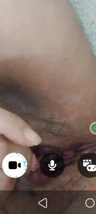 Close up playing her wet pussy