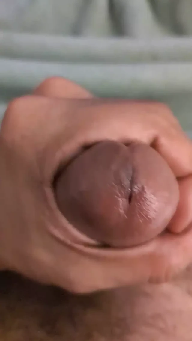 I Slowly Stroke My Cock with Oil Thinking About Desi GF