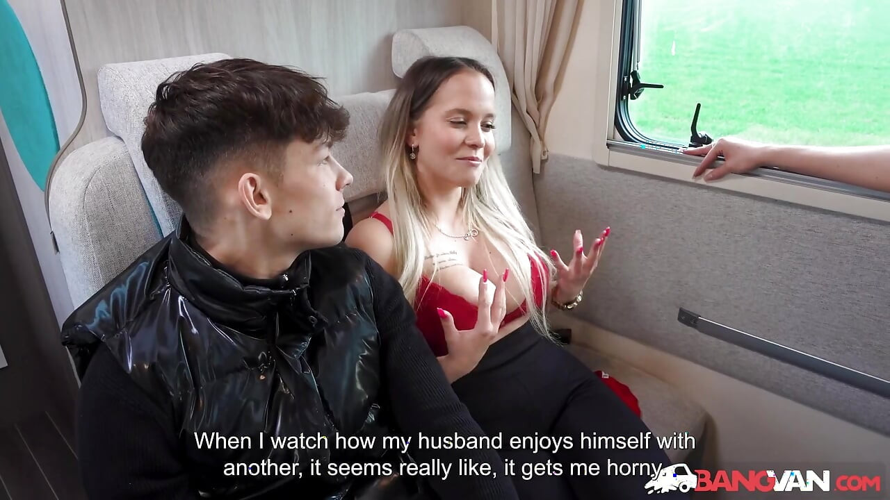 BANGVAN - Bimbo Olivia Sparkle fucks for money