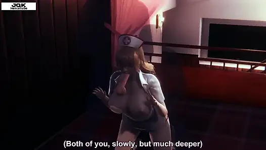 Lustvoller krankenschwester-dreier mit kapitän und Batman - Hentai 3D 07
