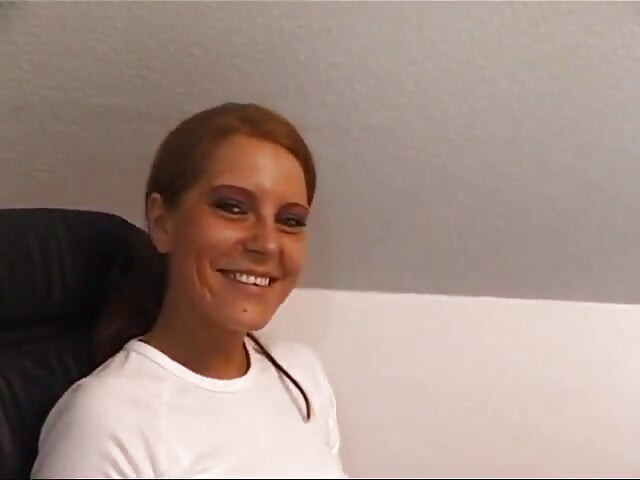 Sexy slut masturbating in office