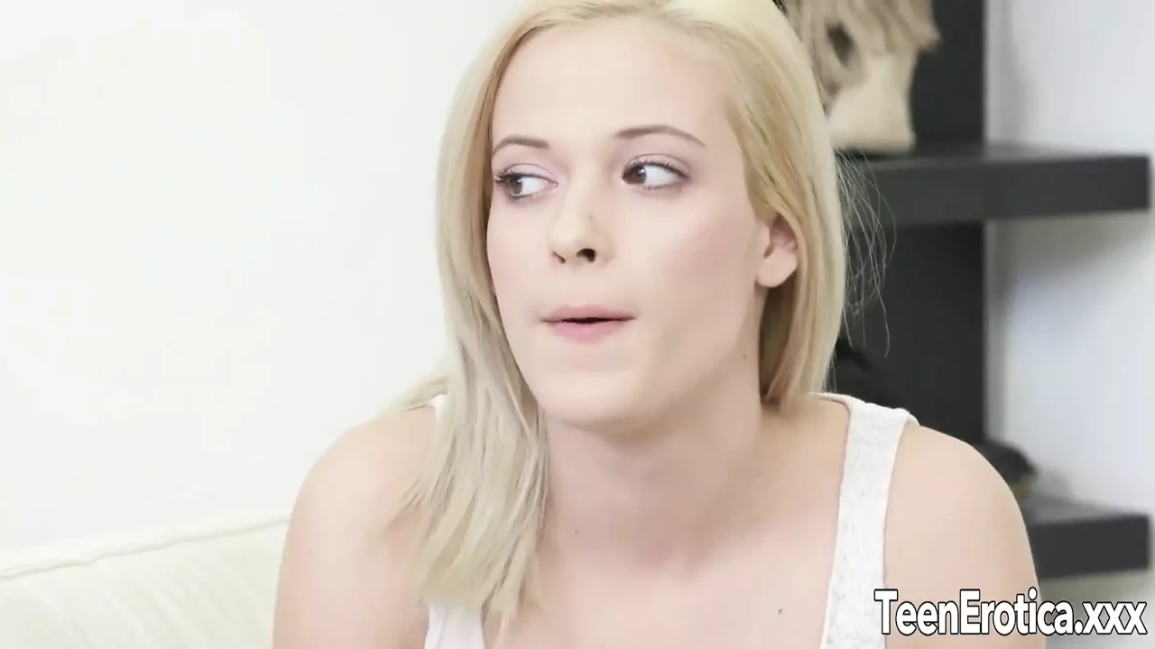 Pretty Blonde Submits in a Threesome