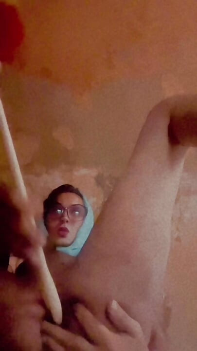 Sissy with Anal Brush | Anal Gap Training | Sissy Maid Job
