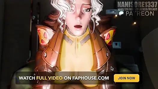 Rogue Cowgirl Pussy Fuck Marvel Rivals POV 3D Rule34