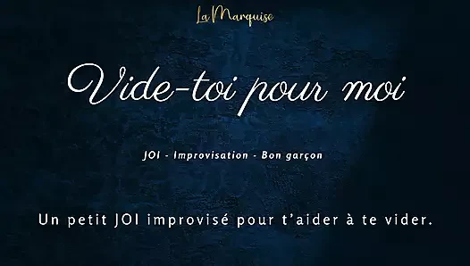 [French Audio Porn] Little JOI to empty you, like a good boy