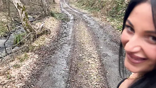 Uber Driver Fucked & Made Huge Cumshot on Onlyfans Model in the Forest -  Public Sex Episode 2