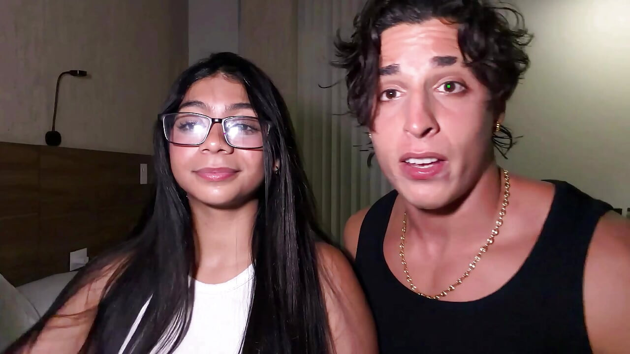Slim young Venezuelan girl enjoys a big Arab cock