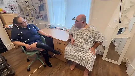 Part 1: Mr Hughes goes to see Cockologist Matron Satana to help his tiny penis!