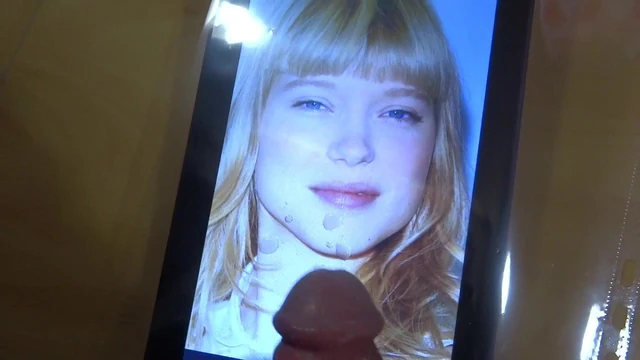 lea seydoux facial ( cum tribute )
