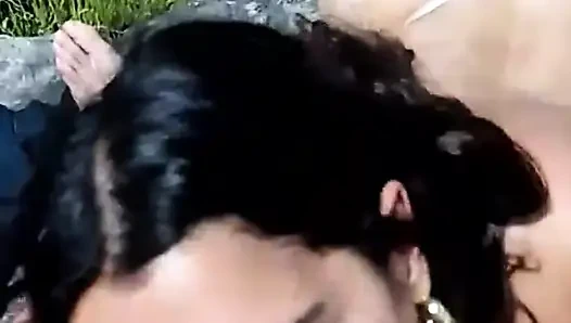 Real POV blowjob - horny latina sucks stranger