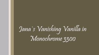 Vanishing Vanilla in Monochrome 3298