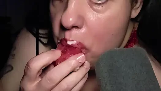 Красный горячий арбуз, АСМР