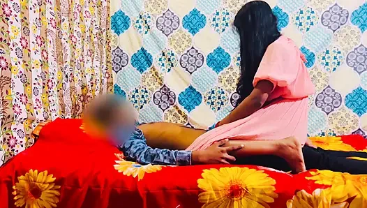 The girl came to her boyfriend's house to convince her but the boyfriend caught her and fucked her fast and made her scream