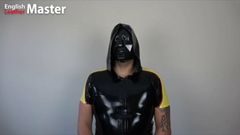 Rubber Master instructs you in deepthroat with dildo PREVIEW