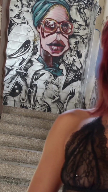 Stunning moment from "GERMAN SCOUT - GINGER TEEN BELLA DEEP ANAL AT STREET CASTING"