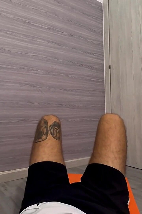 With Sweaty Feet From the Personal Trainer!