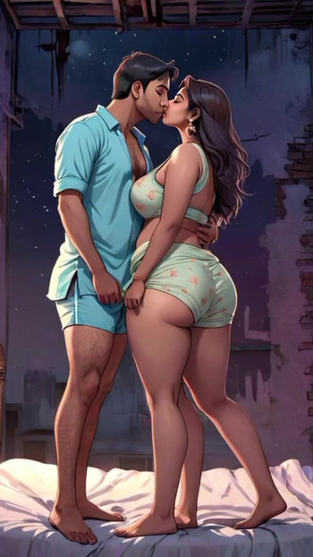 Stunning moment from "AI Generated Images of Horny Anime Indian women & Elves having fun & common bath"