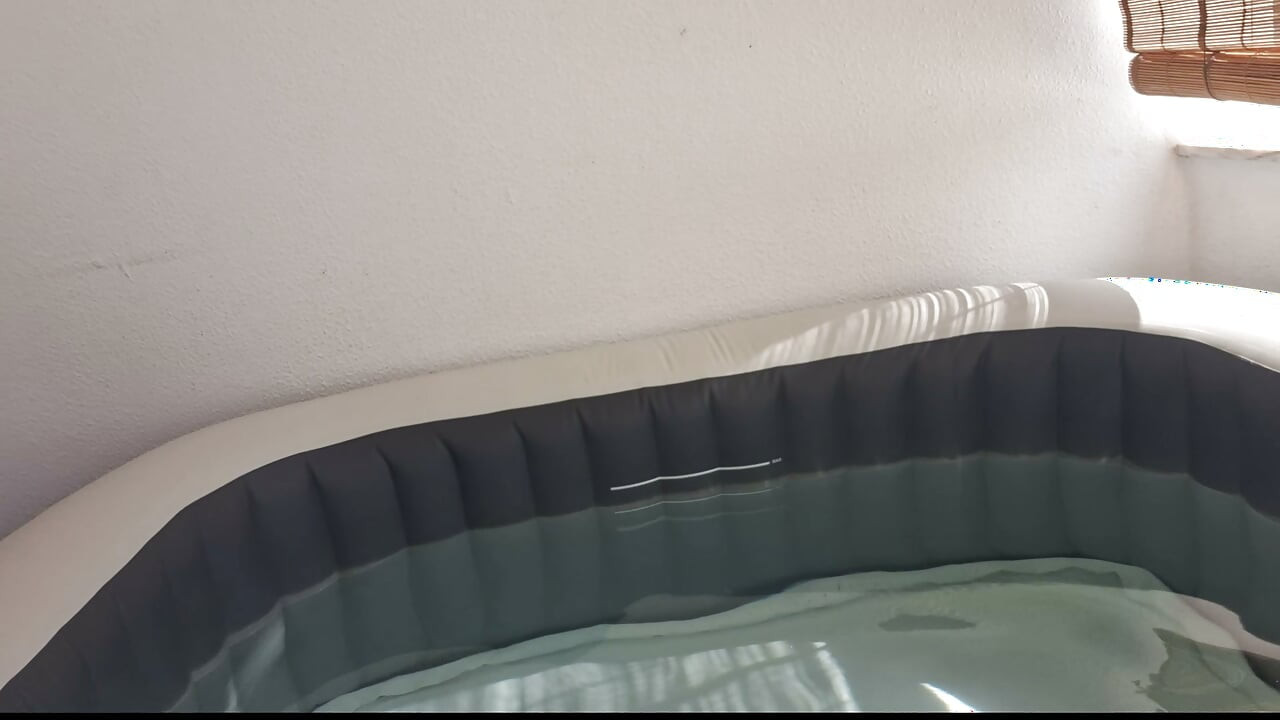 Big Thick Cock Fucks Fleshlight in Friend's Jacuzzi. Double Outside Cumshot