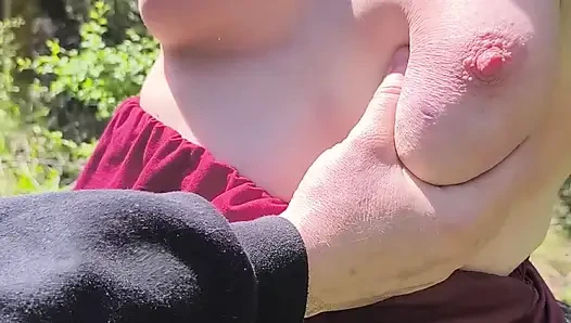 Tits banging on high stand