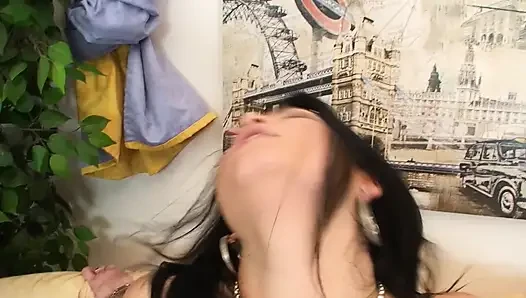 Hot babe moans while pussy is getting licked before a hard fuck