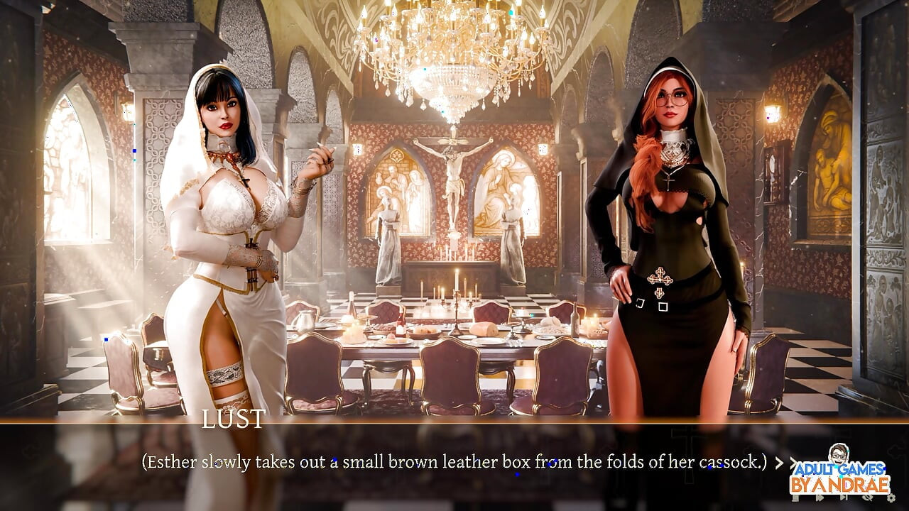 Stepsisters in Sin Gameplay Part 14 - Rebecca Holds the Key Inside Her Pussy