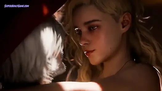 Blonde Teen Emma Birthday Gift - Sex With Cum Inside Her Pussy ( 3D Uncensored )