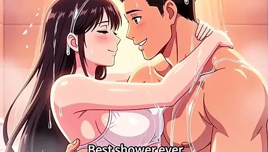 Shower sex husband helping wash Ayesha's pregnant body