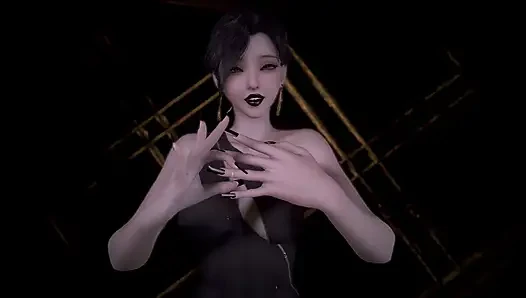 Büyük memeli 3 boyutlu kız sert bir ırklararası grup tarafından sikiliyor ve dölleniyor