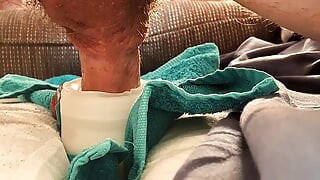 Massage with my new masturbator