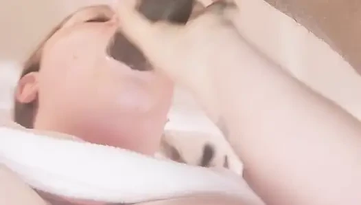 Amateur-bBW schlampiger blowjob mit abspritzen