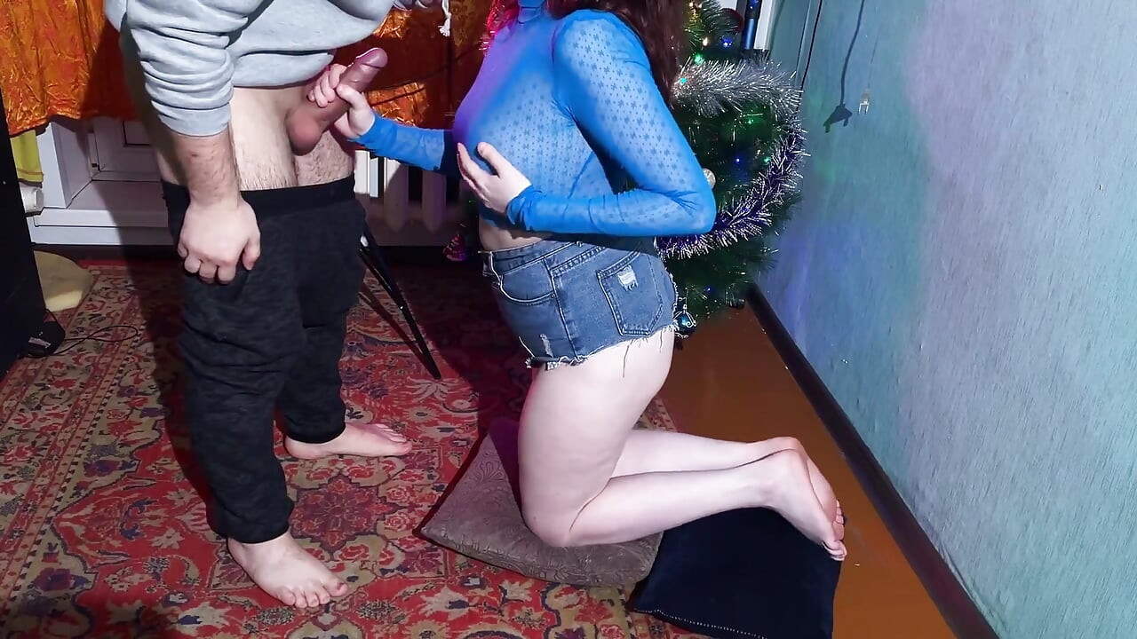 Silvester-blowjob von einer wunderschönen deutschen freundin