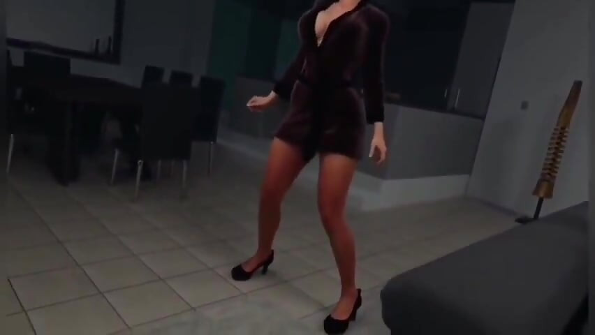 Μακριά από το σπίτι - η μητριά Eva Boobjob χύνει χύσια