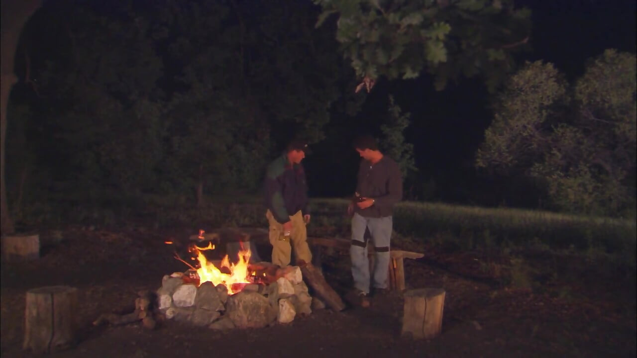 They lit a bonefire at the wilderness and fuck all night