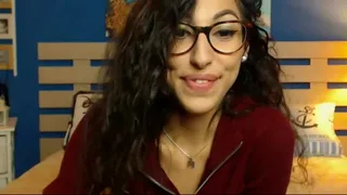 My favorite camgirl - goes braless under her shirt and tease