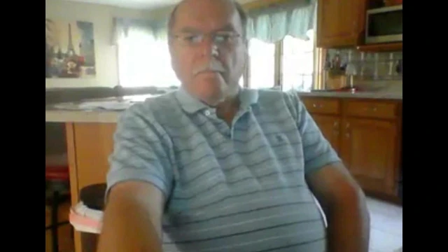 grandpa cum on webcam