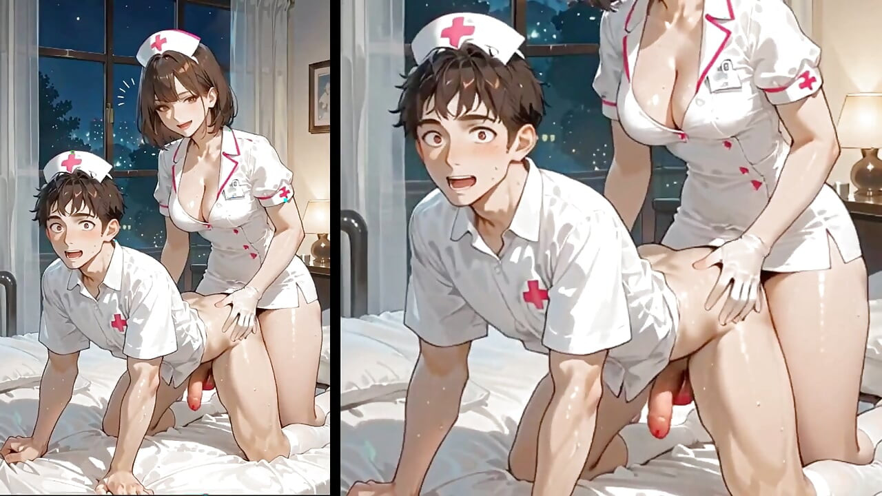 Die Trans-ärztin Schob Ihren Riesigen Penis in Den Anus Ihrer Jungen Schwulen Assistenten. Animation Hentai Trans