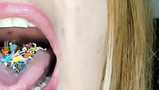 Endoscopy!! Giantess Swallowed a 25 Members at Same Time