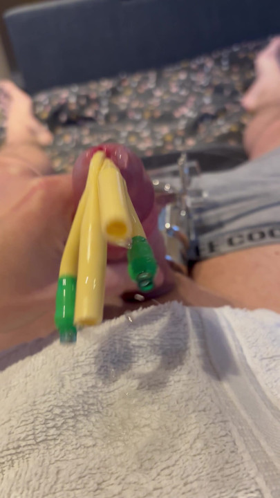 Double Catheter, Ball Stretch and Crush with Cum