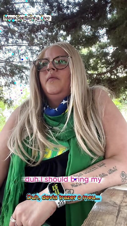 Brazilian BBW MILF Goddess Smoking Ritual in Nature
