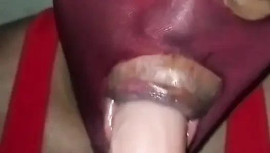 Black boy sucking white dick