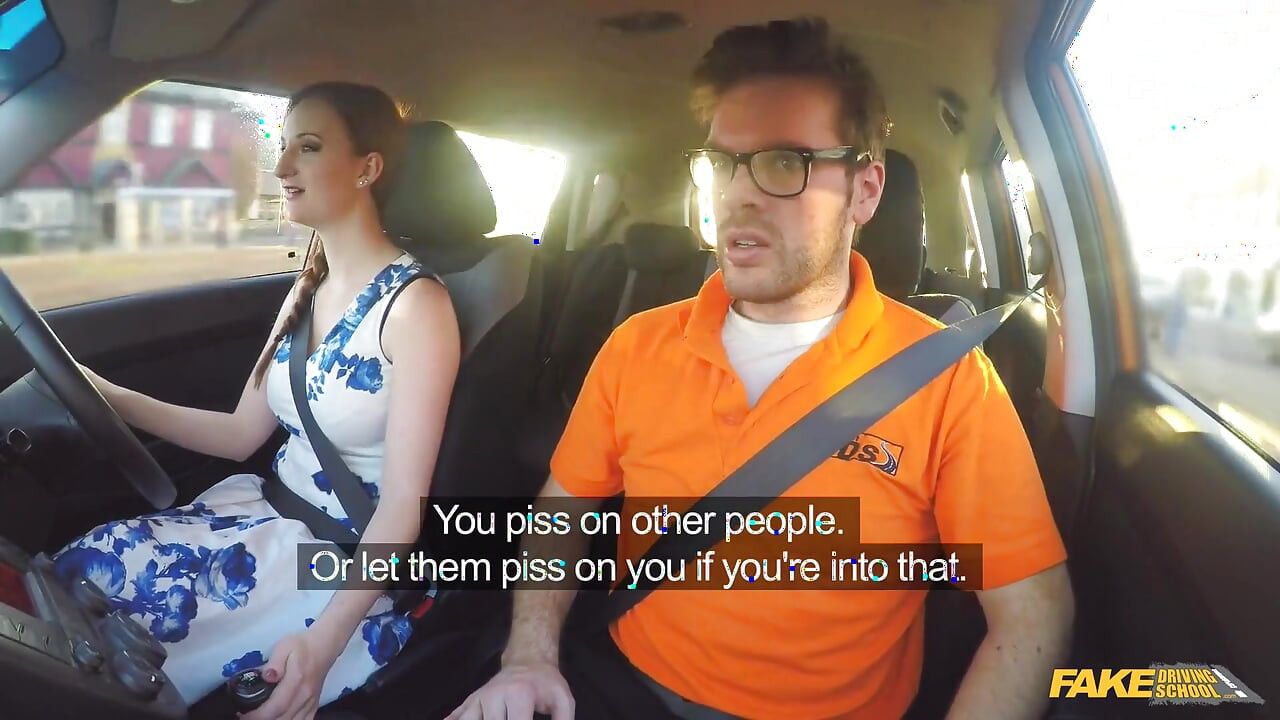 Fake Driving School - Hot Redheads Dirty Secret: Outdoor Blowjobs and Big Tits Worship