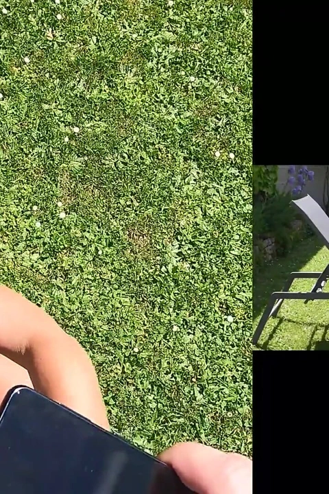 穿着性感白色内衣的漂亮熟女在户外被后入并射在她的大屁股上