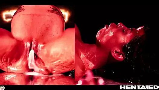 Хентай - экзорцизм - горячего колумбийского демона трахнули инопланетяне