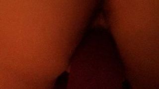 Wife Pussy Stretched by 8 Inch Long x 2 Inch Wide Dildo