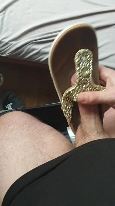 Cum on German blonde neighbours  girls Birkenstocks