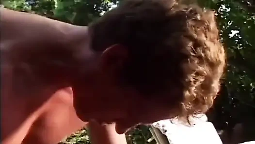 Big boobs blonde tits fucking pussy fucking in the garden