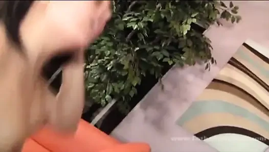 Huge thick BBC pounds loud moaning skinny oriental pussy