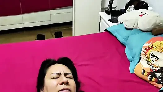 Ich finde heraus, dass jemand, meine ehefrau und ich, gesichtsbesamung machen
